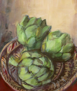 Basket with Artichokes