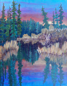 Evening by the Beaver Pond