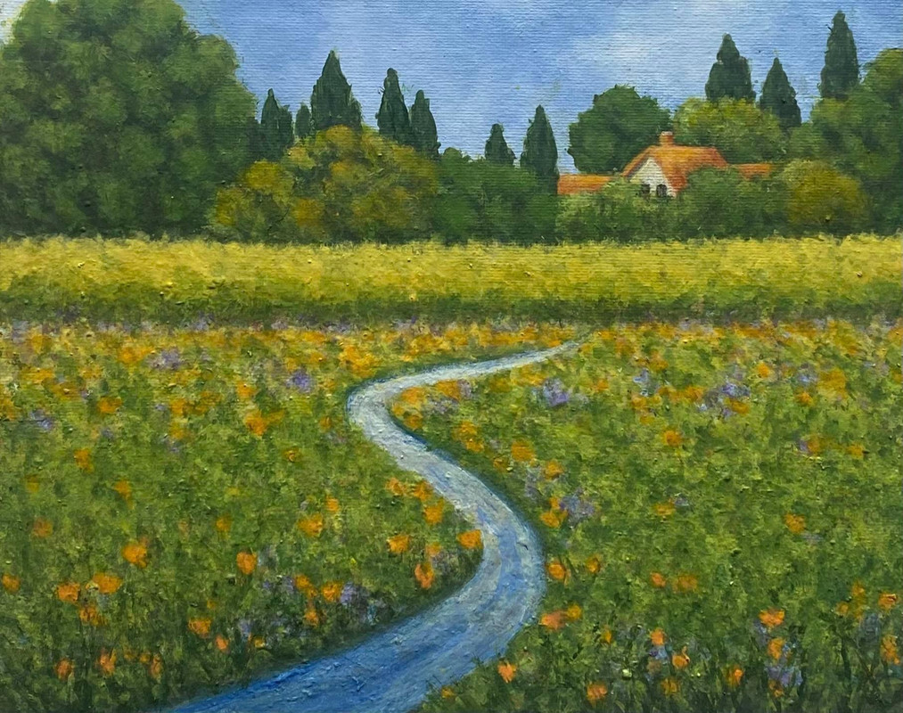 California poppies & bluebonnets