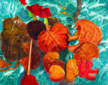 Leaves in a Pool