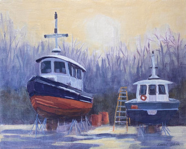 Foggy Morning in the Boatyard