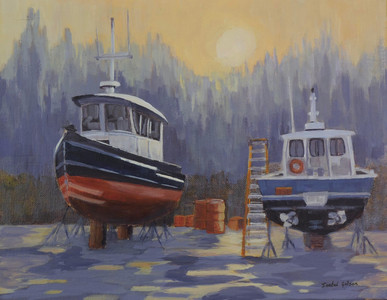 Sunrise in the Boatyard