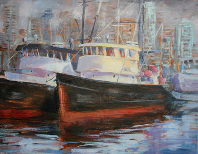 Fish Boats in Granville Island