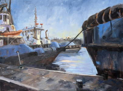 Tugs Waiting for a Tow at the Oceans' BC North Van Dock