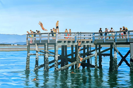 Taking a Leap at Crescent Beach