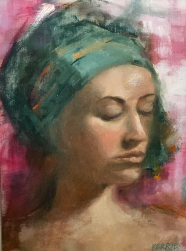 Lady in Head Dress