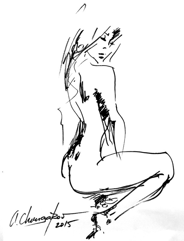 "Sitting girl"