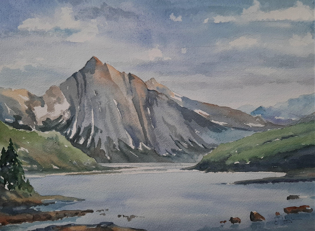 Peak at Medicine Lake