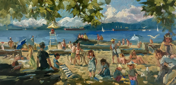 Kits Beach Crowds