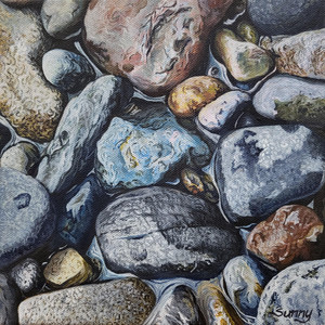 Pebbles in the Riverside