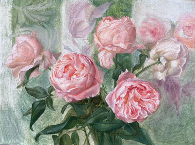 Spring Bouquet of Garden Roses 