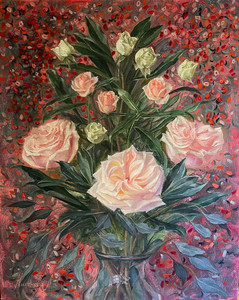 Still life with Garden Roses 