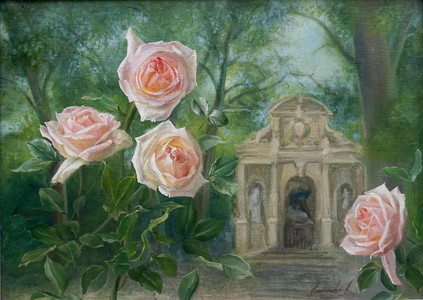 Garden Roses in Luxembourg Gardens