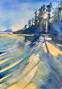 Sunlight Through Trees, Mackenzie Beach