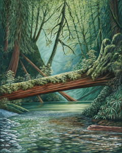 Benson Creek Log Bridge