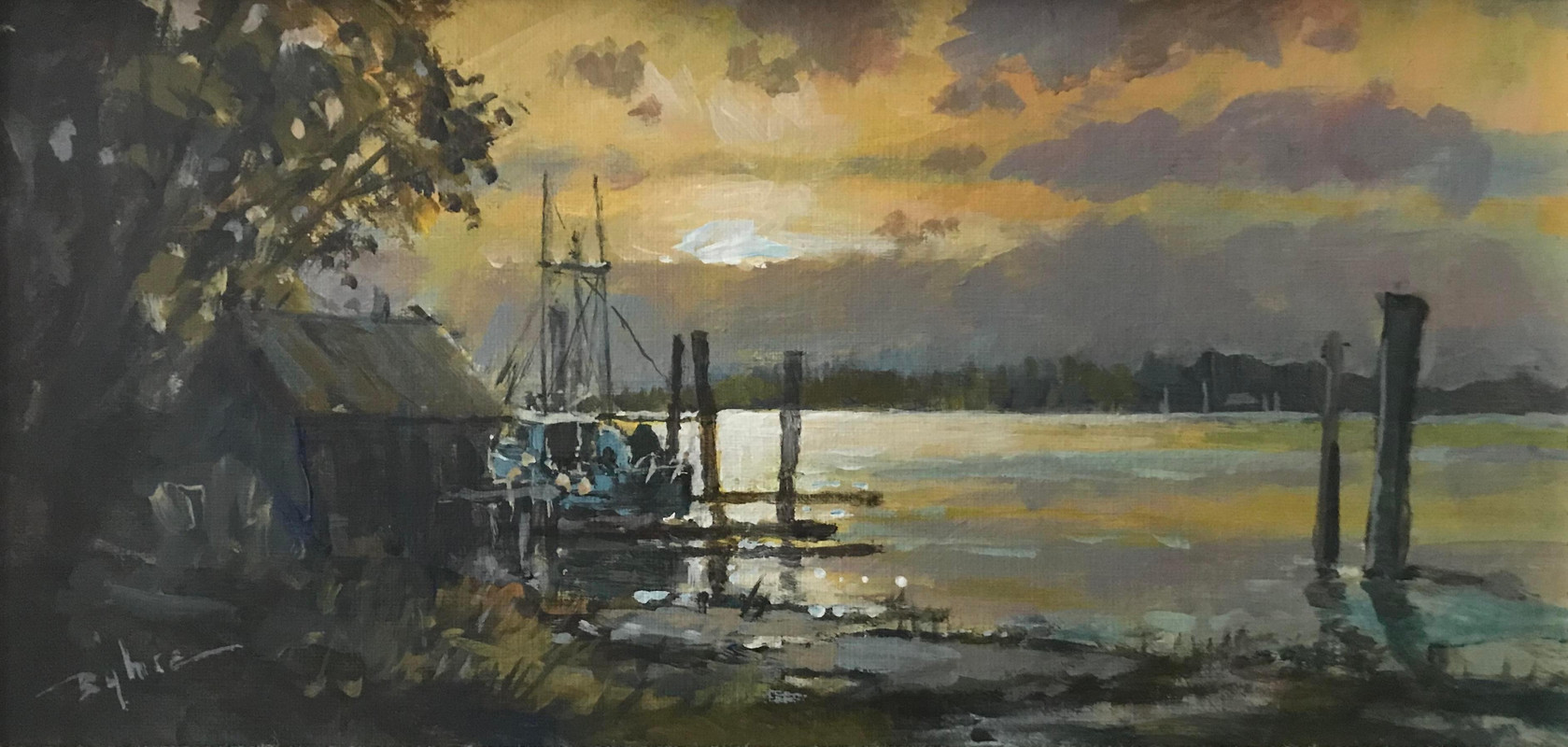 &lsquo;Last Light&rsquo; ( Along the Fraser River )