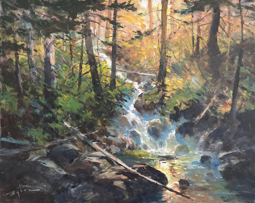 Morning Light and Rushing Water