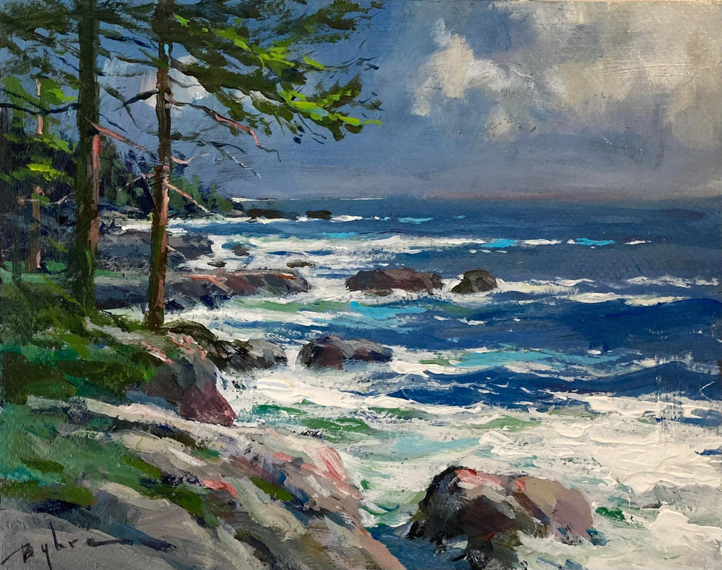 Waves Against the Shore