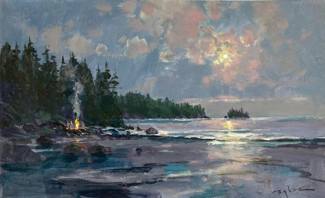 A Full Moon at Low Tide