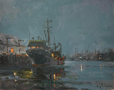 Rainy Morning, Dockside