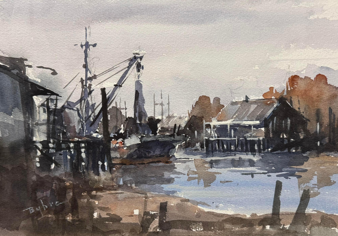 Fishing Dock at Low Tide
