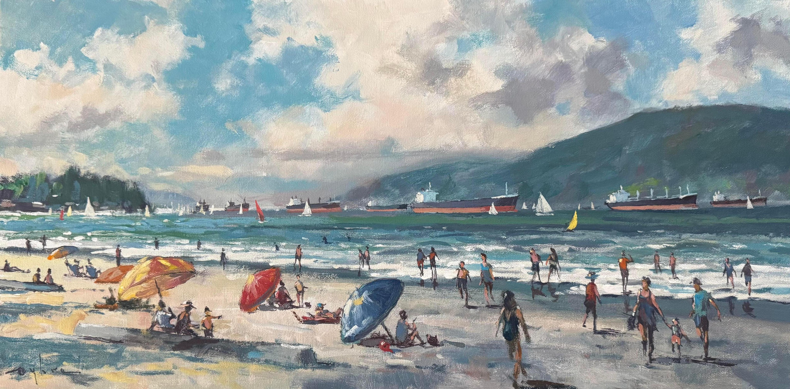 A Summertime Day at English Bay