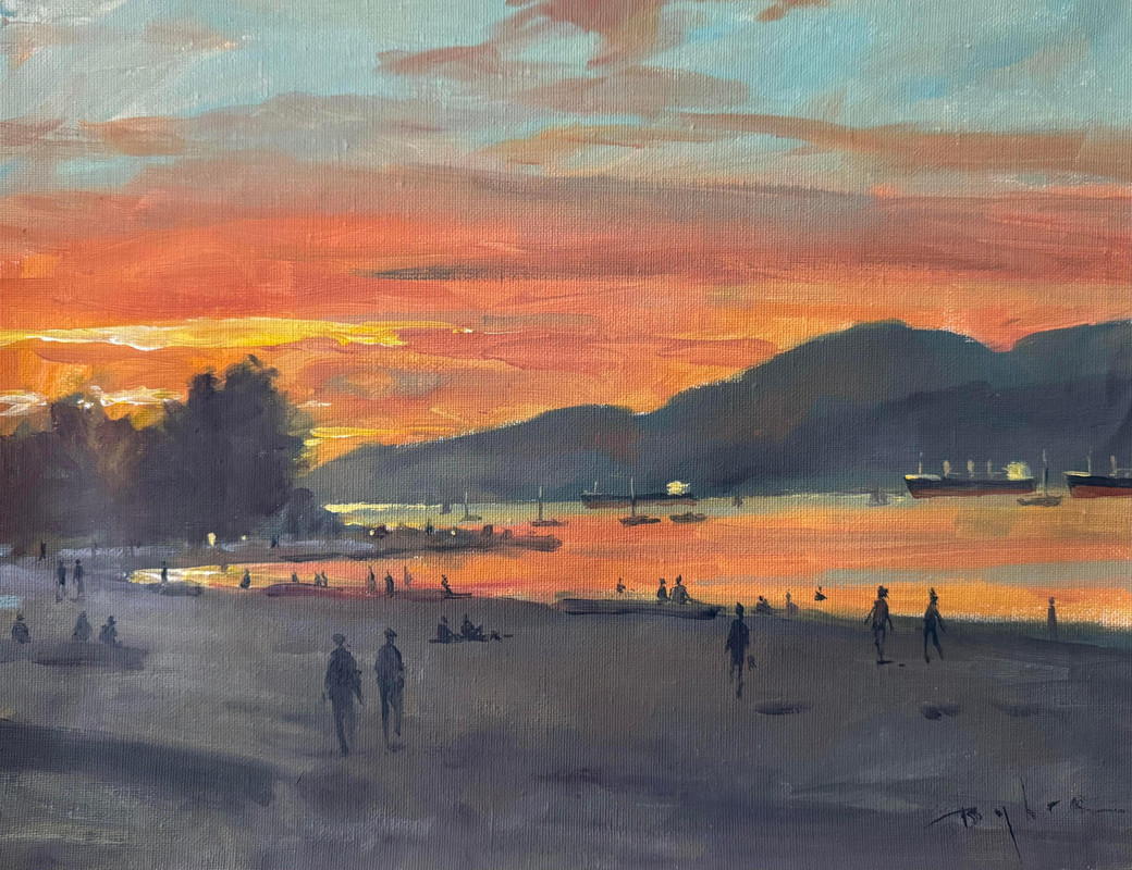 Sunset Along Jericho Beach