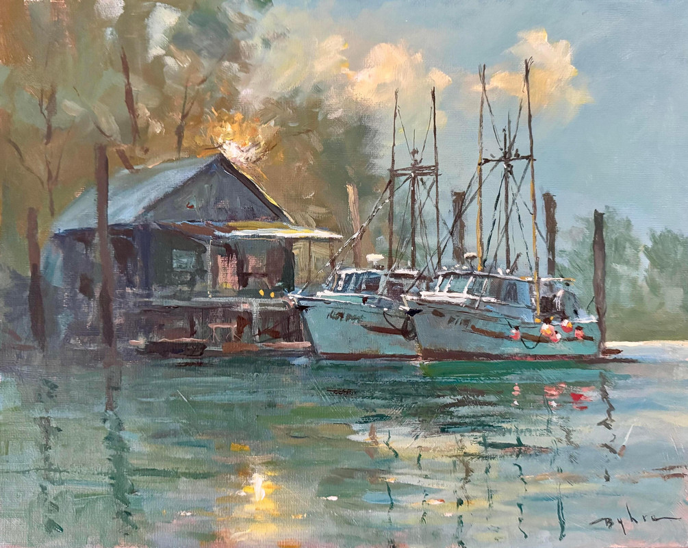 Resting Boats at Evening