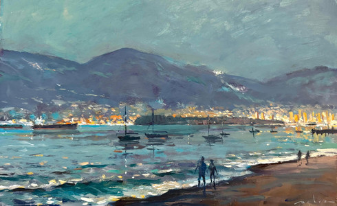 Evening Stroll on the Beach