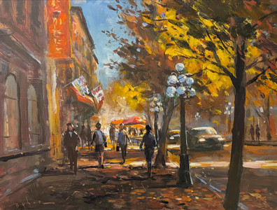 An Autumn Morning in Gastown