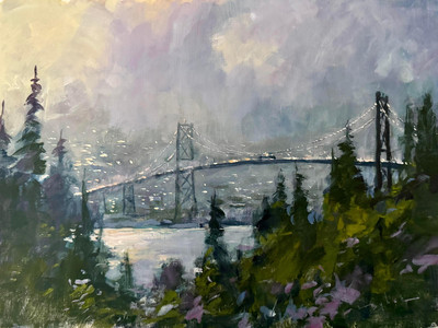 The Lions Gate Bridge on a Winters Day