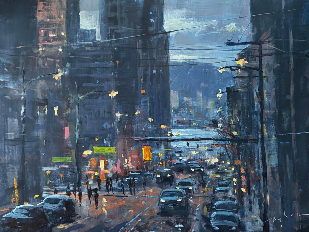 Looking Down Thurlow Street