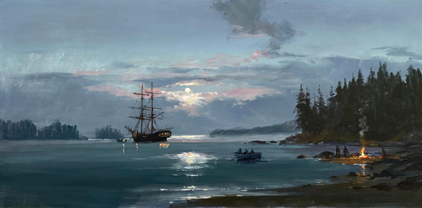 Anchorage in the Moonlight