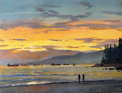 Sunset at Second Beach