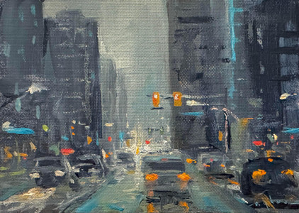 Rainy Street Vancouver