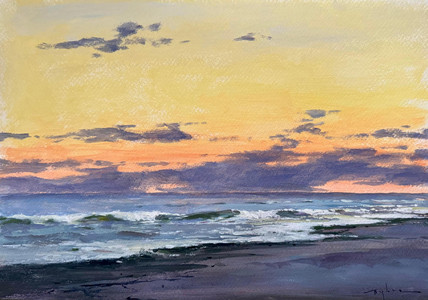 A Beach at Sunset