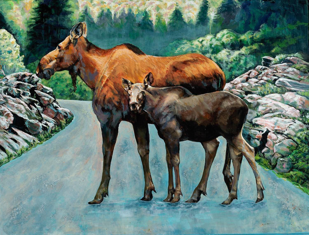 Moose and Calf