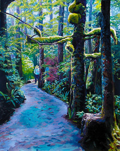Wild Pacific Trail By the Moss Tree