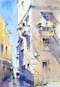 Ancient Streets of Sibenik Croatia