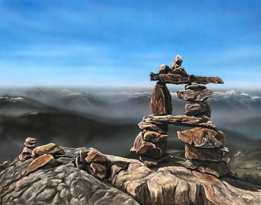 Inukshuk With A View