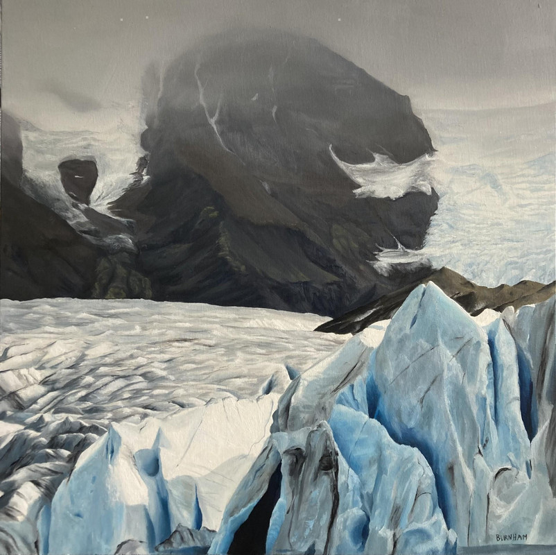 Snowstorm over Sv&iacute;nafellsj&ouml;kull