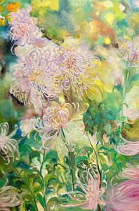 Chrysanthemums in Proud Bloom