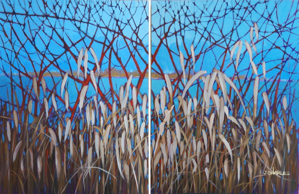 Fall Blues-diptych