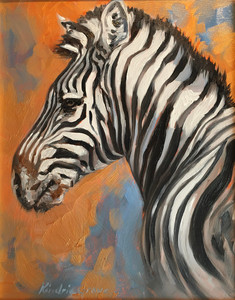 Golden Creatures: Zebra Stallion