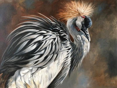 Stately Grace: Crowned Crane
