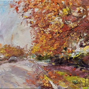 Autumn Roads: Golden Canopy