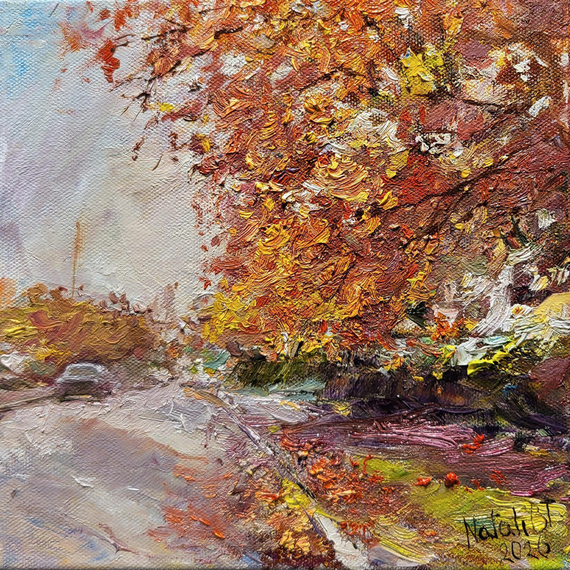 Autumn Roads: Golden Canopy