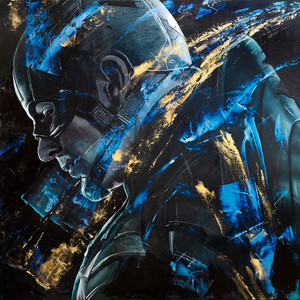 Captain America - Fractured Painting