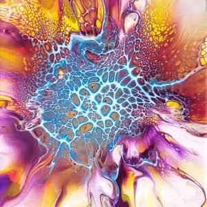 Gold Purple Web Panel