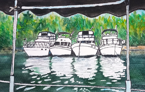 Moored Boats from Tour Boat